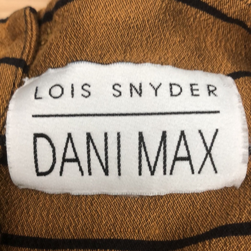 LOIS SNYDER / DANI MAX VINTAGE CROP TOP • GOLD/BLACK STRIPED - Picture 8 of 9